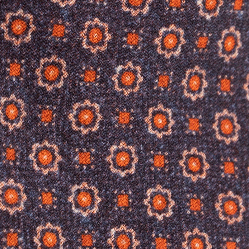 Cravatta artigianale sartoria fatta a mano blu