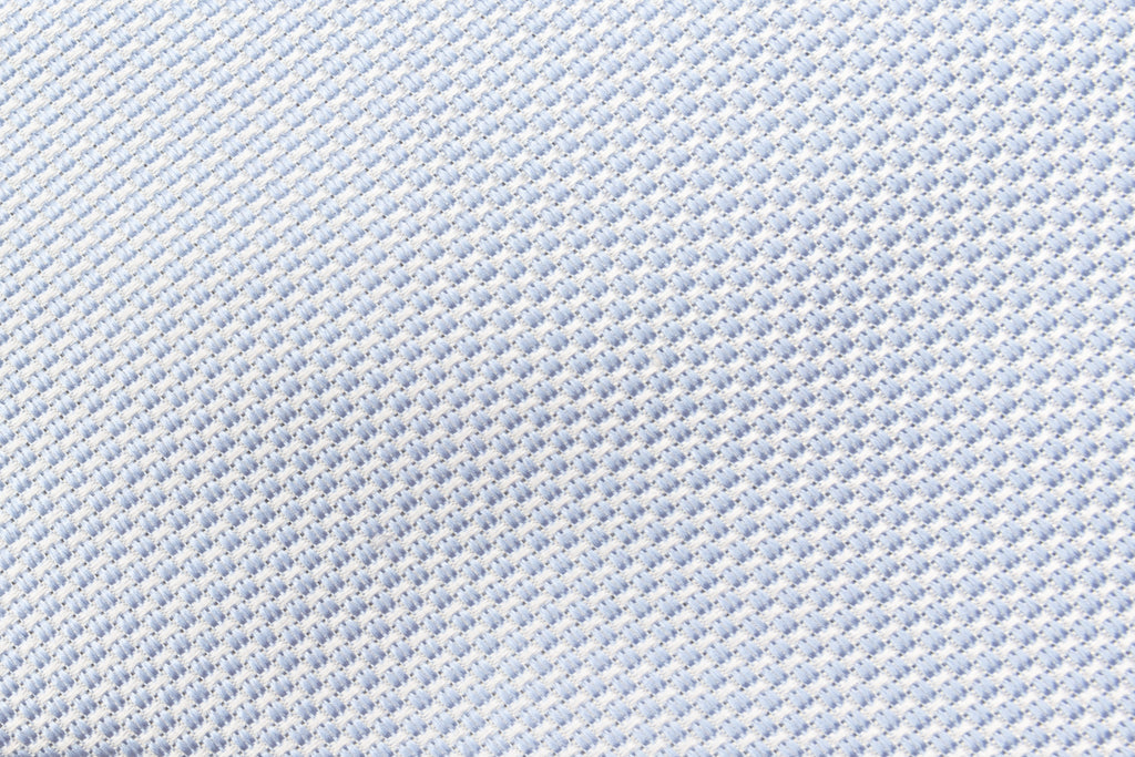 Light blue embroidered pure silk tie