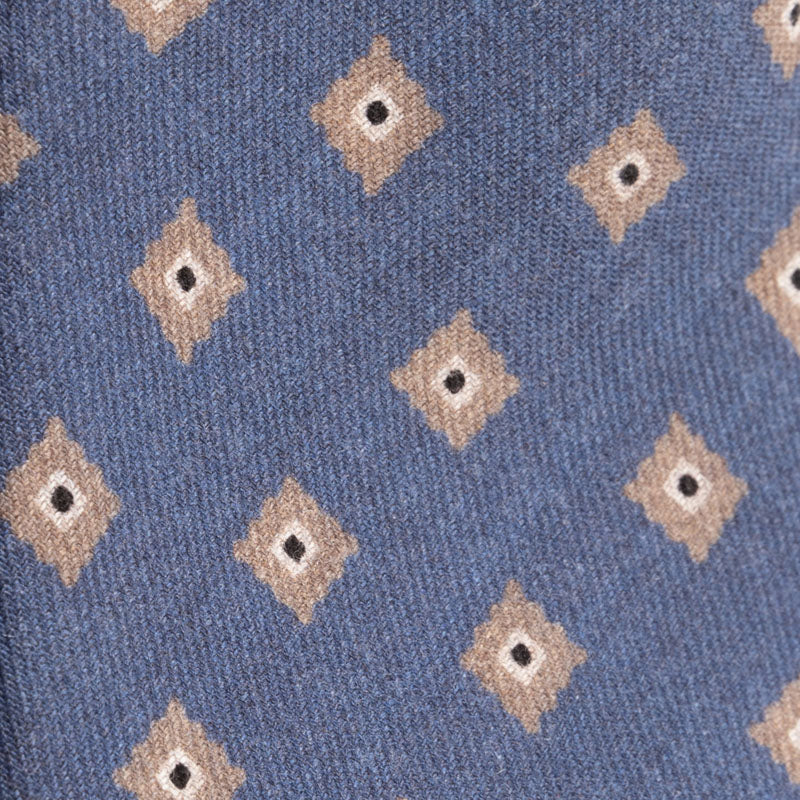 Cravatta artigianale sartoria fatta a mano denim