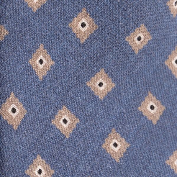 Cravatta artigianale sartoria fatta a mano denim