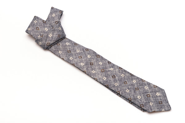 Siva kravata iz čiste volne