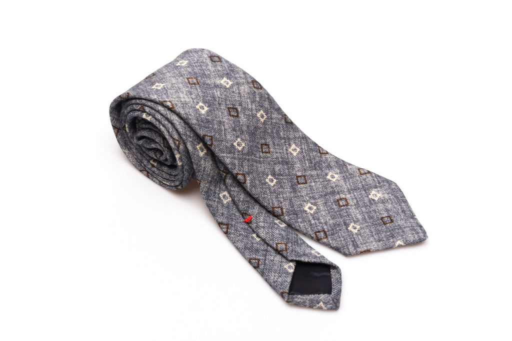 Siva kravata iz čiste volne