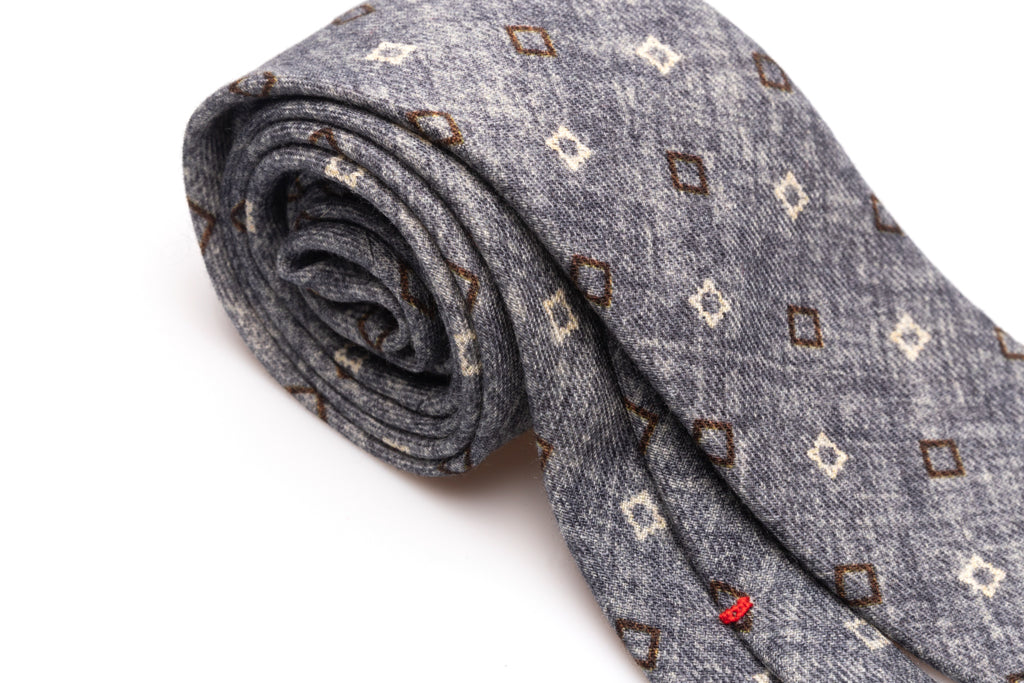 Siva kravata iz čiste volne