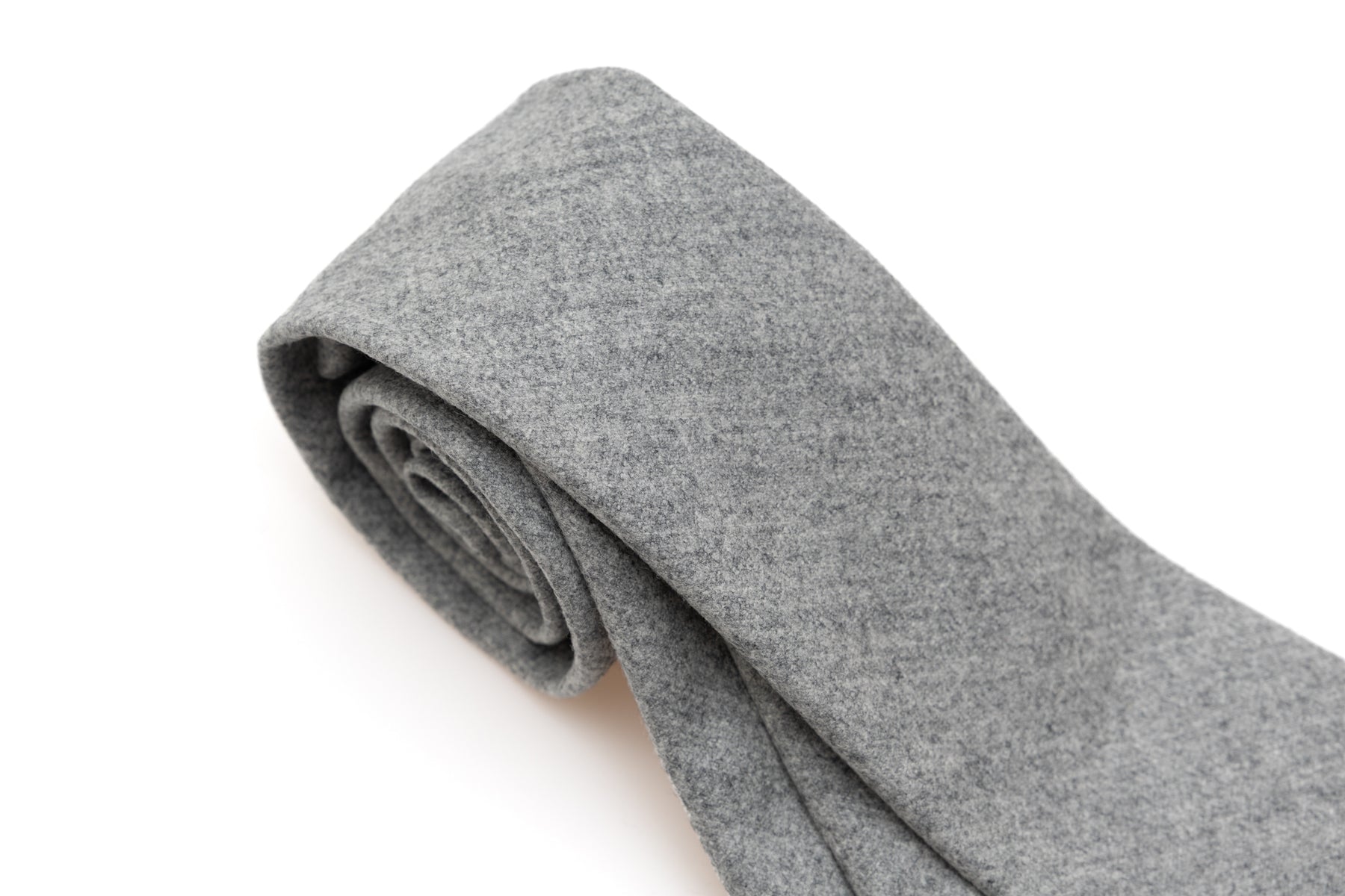 Grijze wollen stropdas