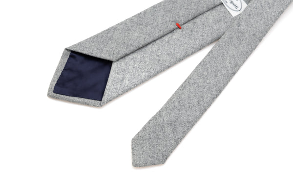 Grijze wollen stropdas