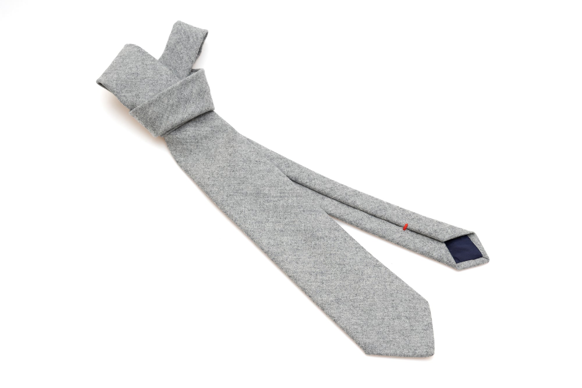 Grijze wollen stropdas