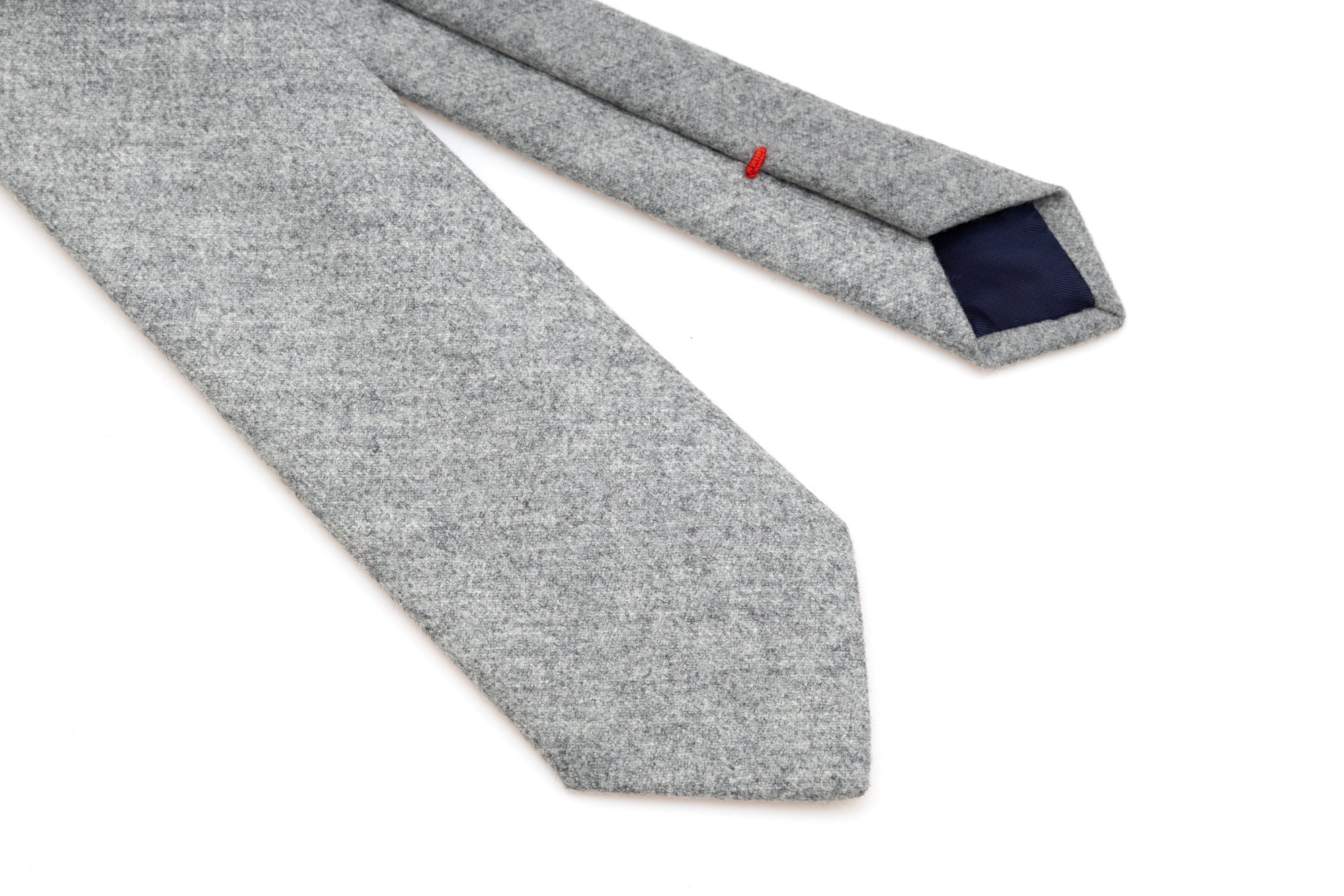 Grijze wollen stropdas