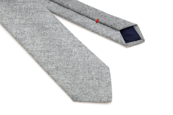 Grijze wollen stropdas