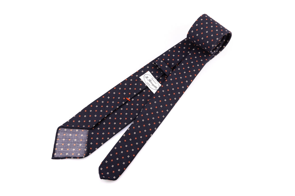 Nepodložena modra kravata iz čiste volne