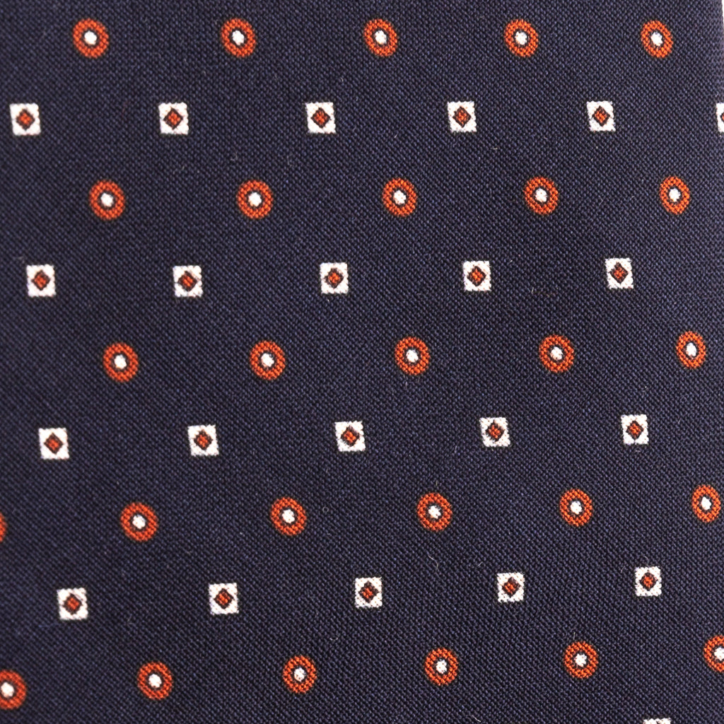 Nepodložena modra kravata iz čiste volne