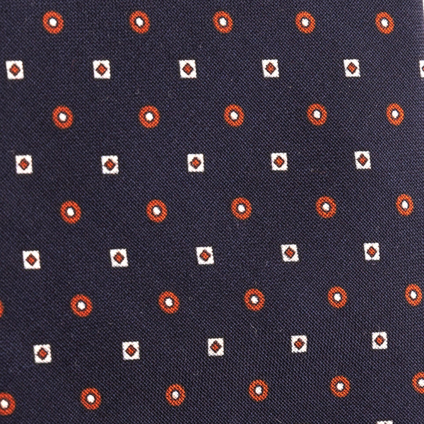 Nepodložena modra kravata iz čiste volne