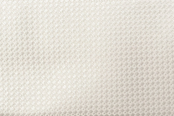 Embroidered pearl gray tie in pure silk