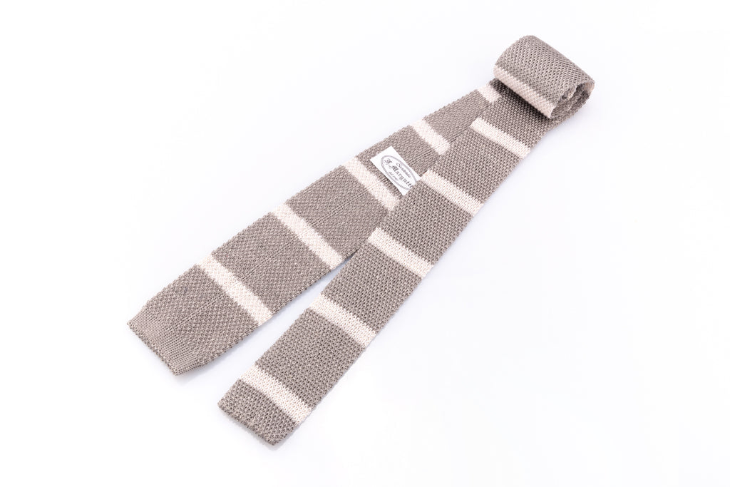 Linen Silk Knit Tie