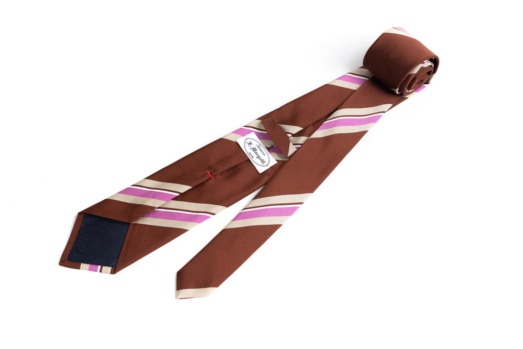 Striped Tie in Pure Silk