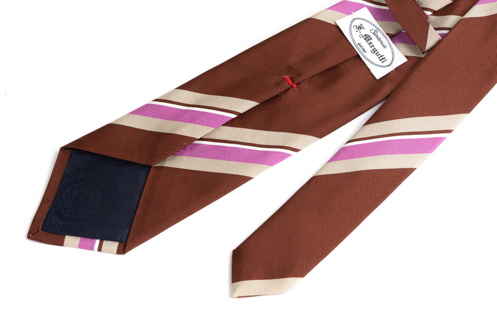 Striped Tie in Pure Silk