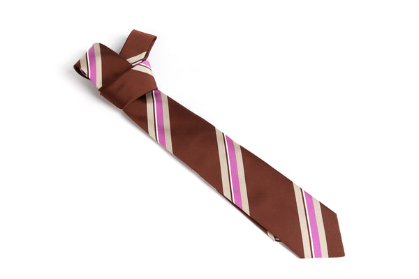 Striped Tie in Pure Silk