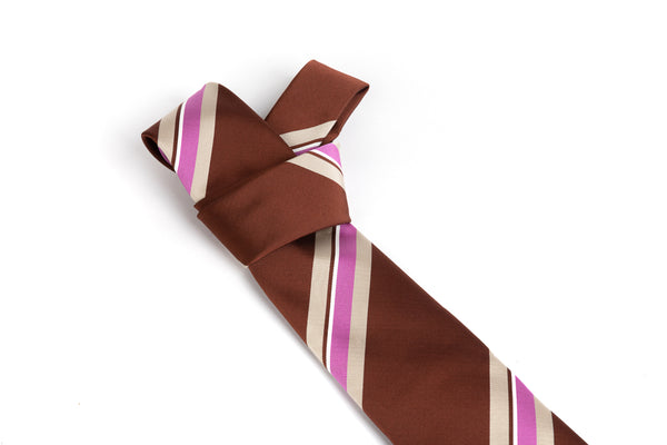 Striped Tie in Pure Silk