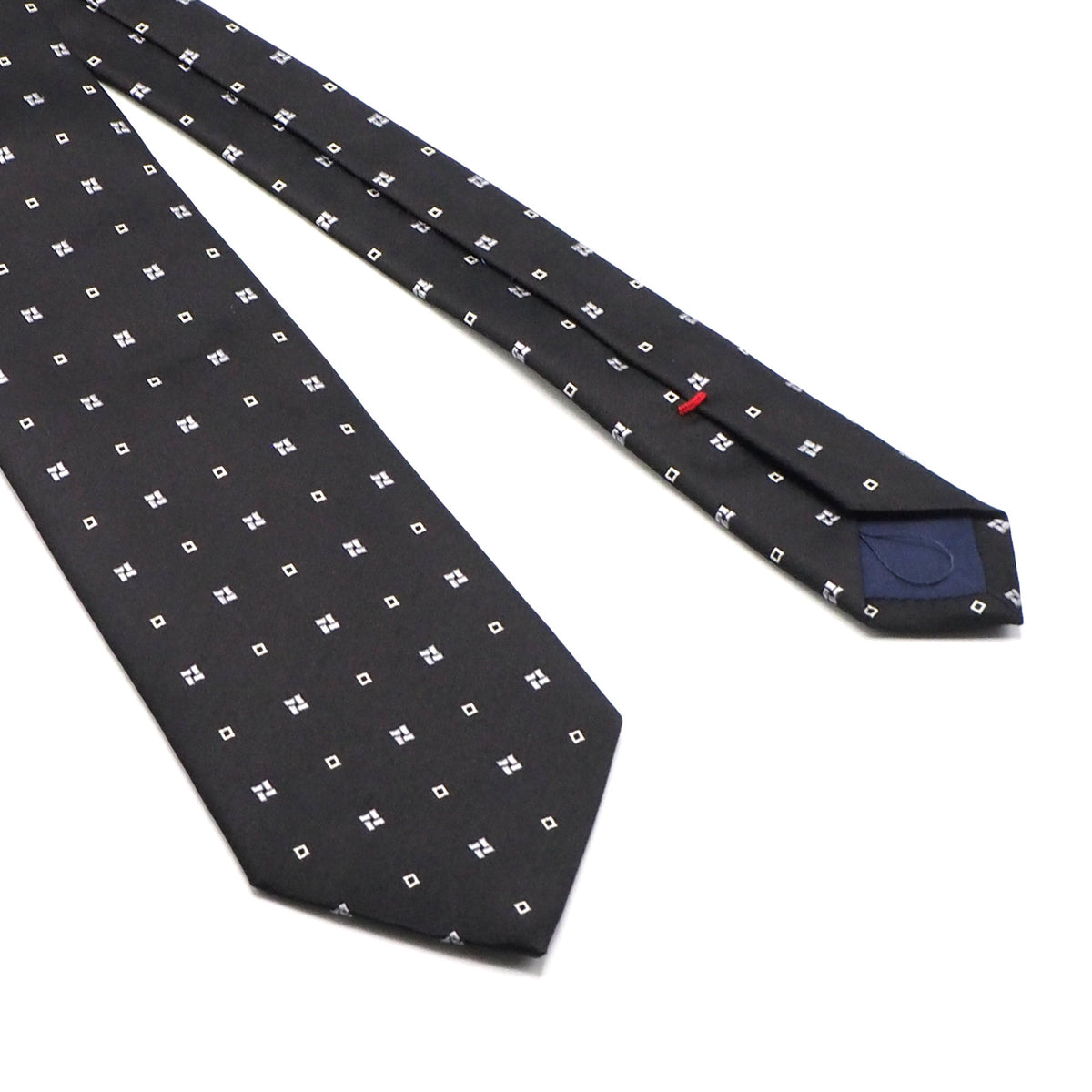 Black tie with pattern