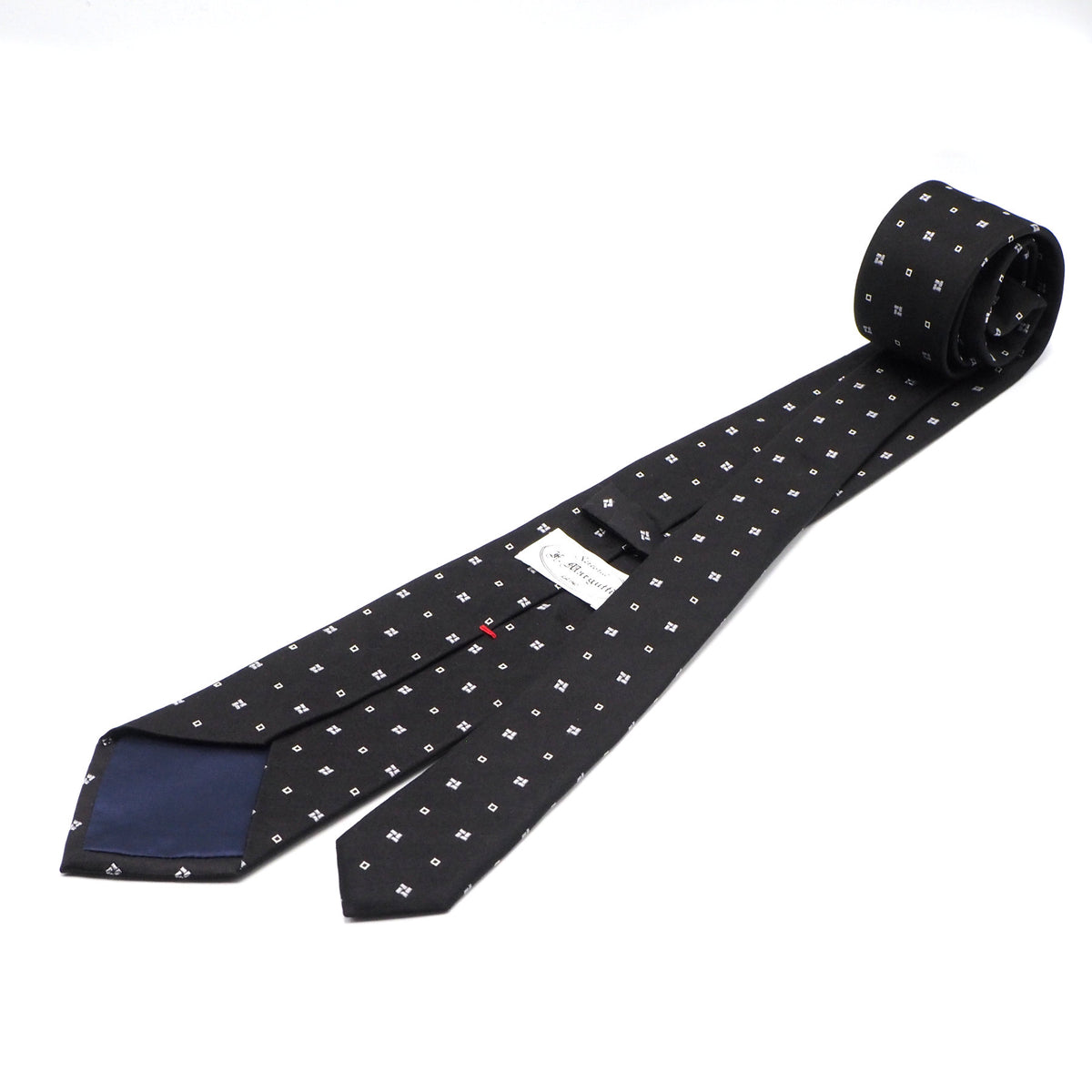 Black tie with pattern