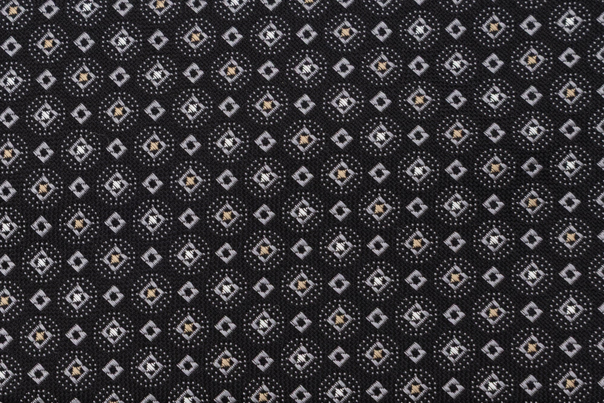 Black tie in light pattern pure silk