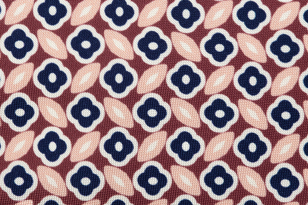 Antique pink tie in light pattern in pure silk