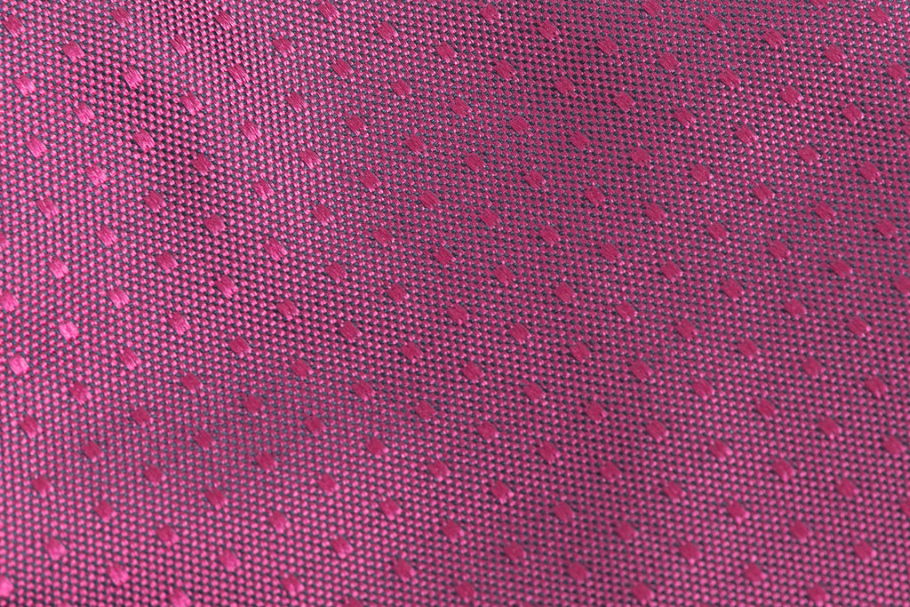 Dark pink tie with microdots in pure silk
