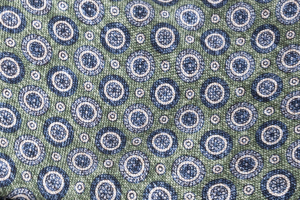 Pure silk green tie