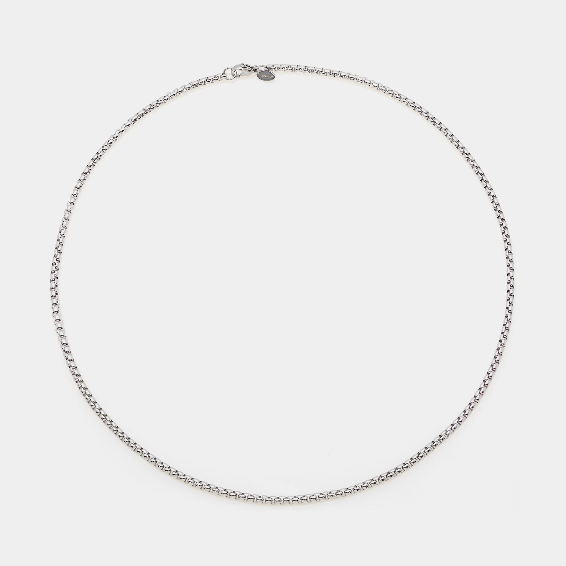 Rounded Venetian link steel chain medium section 3 mm average length 50 cm