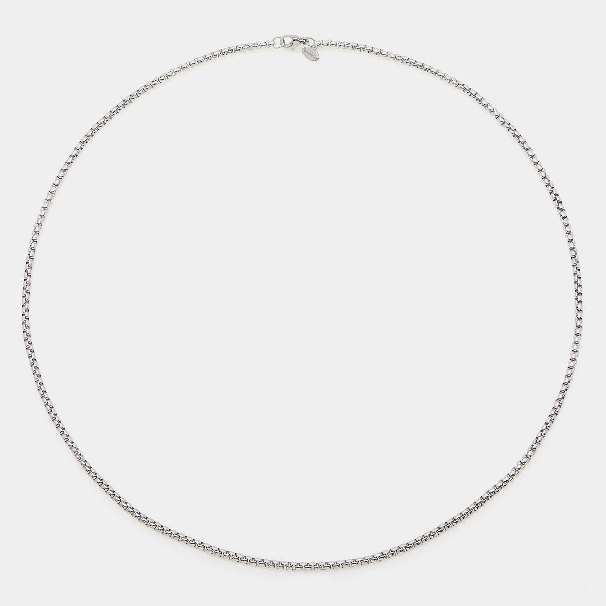 Rounded Venetian link steel chain medium section 3 mm long length 60 cm