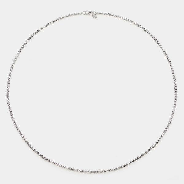 Catena acciaio maglia veneta stondata sezione media 3 mm lunghezza lunga 60 cm