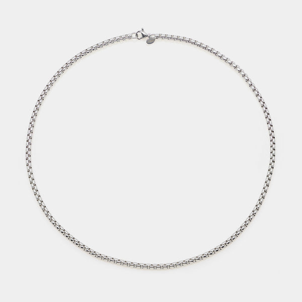 Catena acciaio maglia veneta stondata sezione larga 4 mm lunghezza media 50 cm