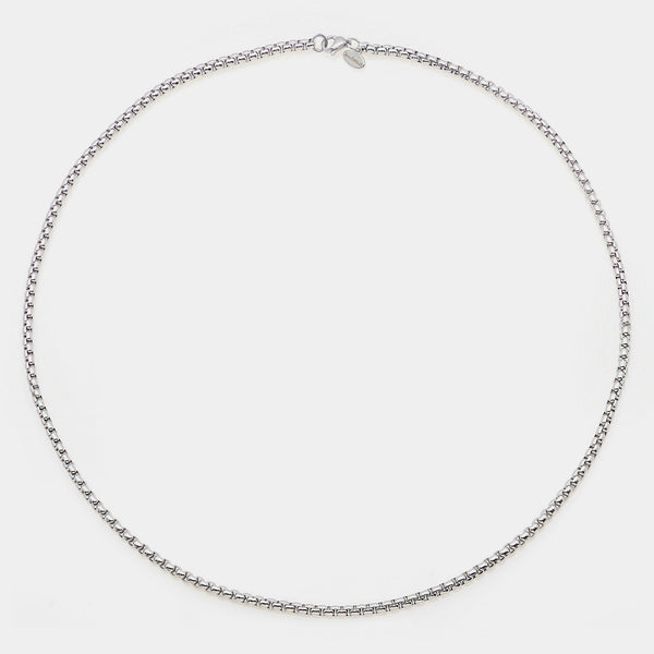 Catena acciaio maglia veneta stondata sezione larga 4 mm lunghezza media 60 cm