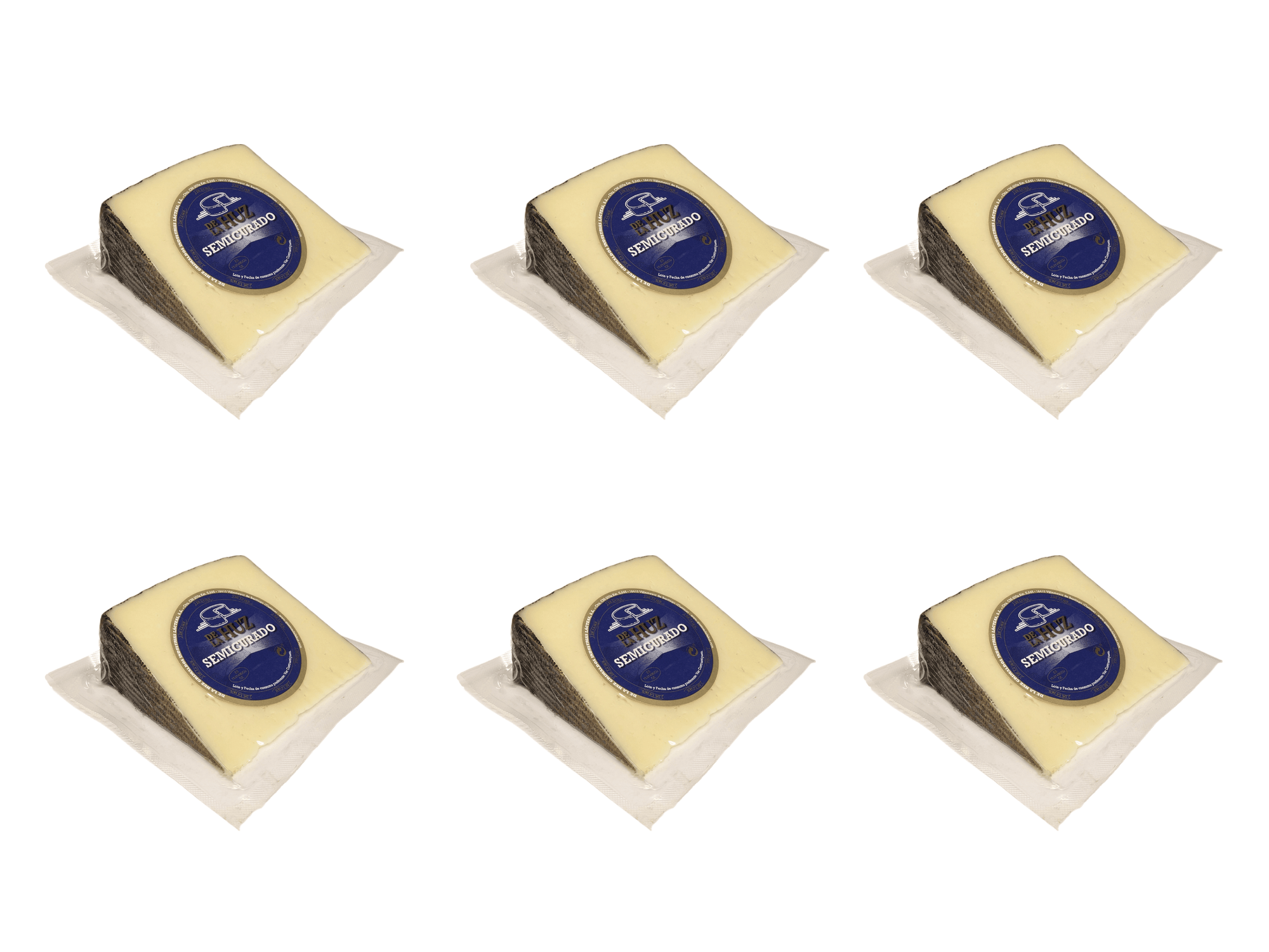 Assorted 6 Wedges of Semi-Cured Cow-Sheep Cheese