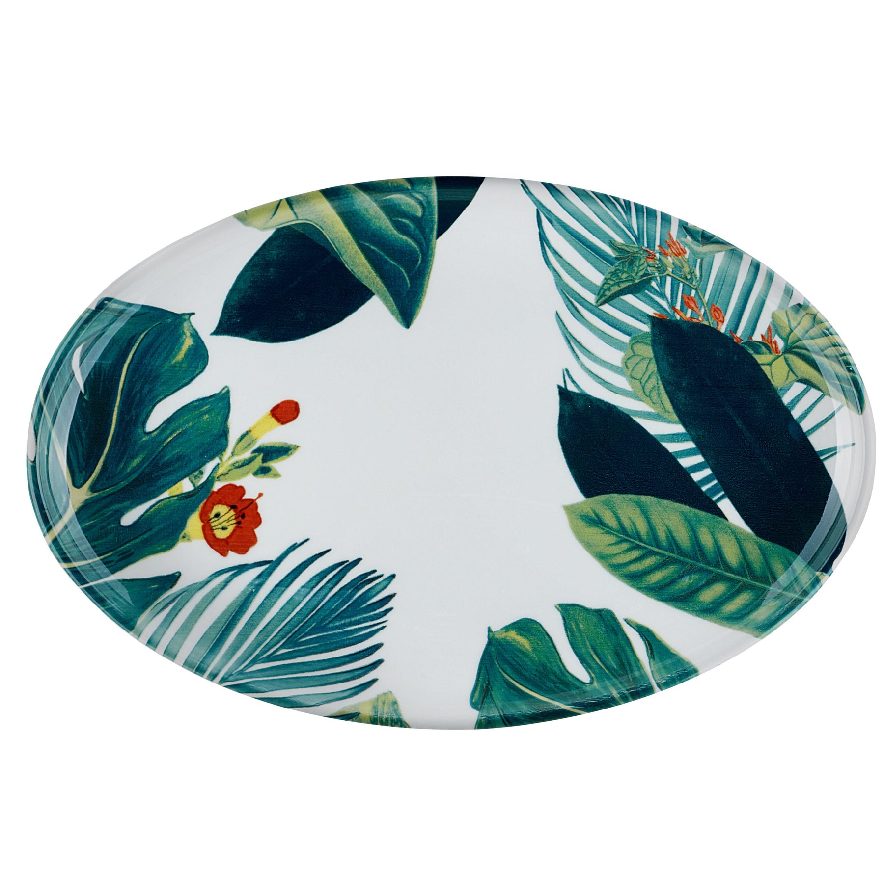 YORK FLORAL CERAMIC - OVAL TRAY 40 cm - EMPORIO ZANI