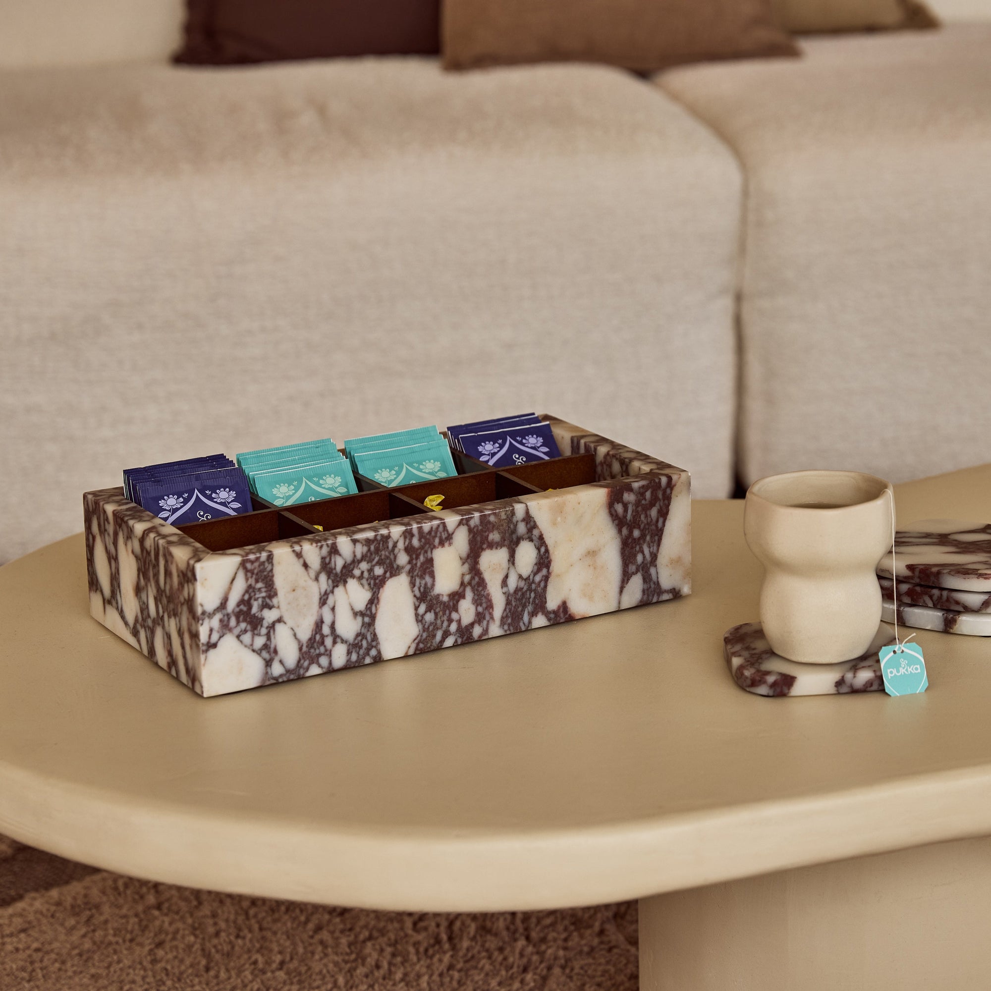 Calacatta organizer box 32.5x17.5x8cm