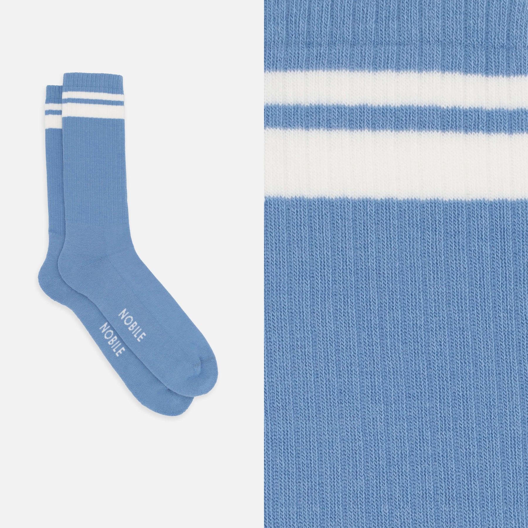 Mixed Colors - Box of 6 Sports Socks in Organic Cotton with Stripes