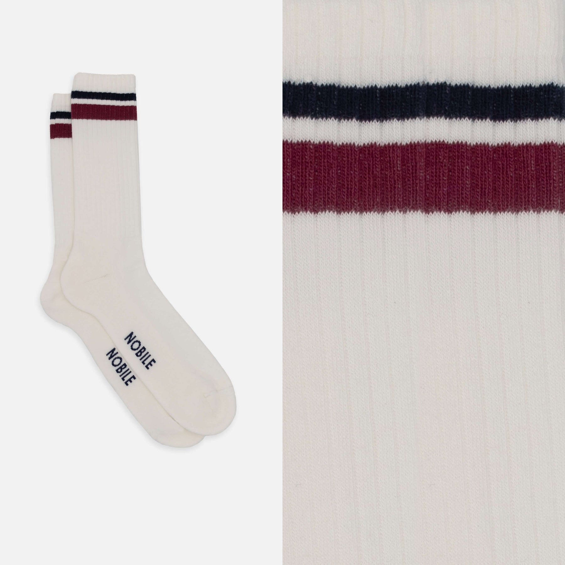 Wimbledon - Box da 6 calze sportive in cotone bio miste