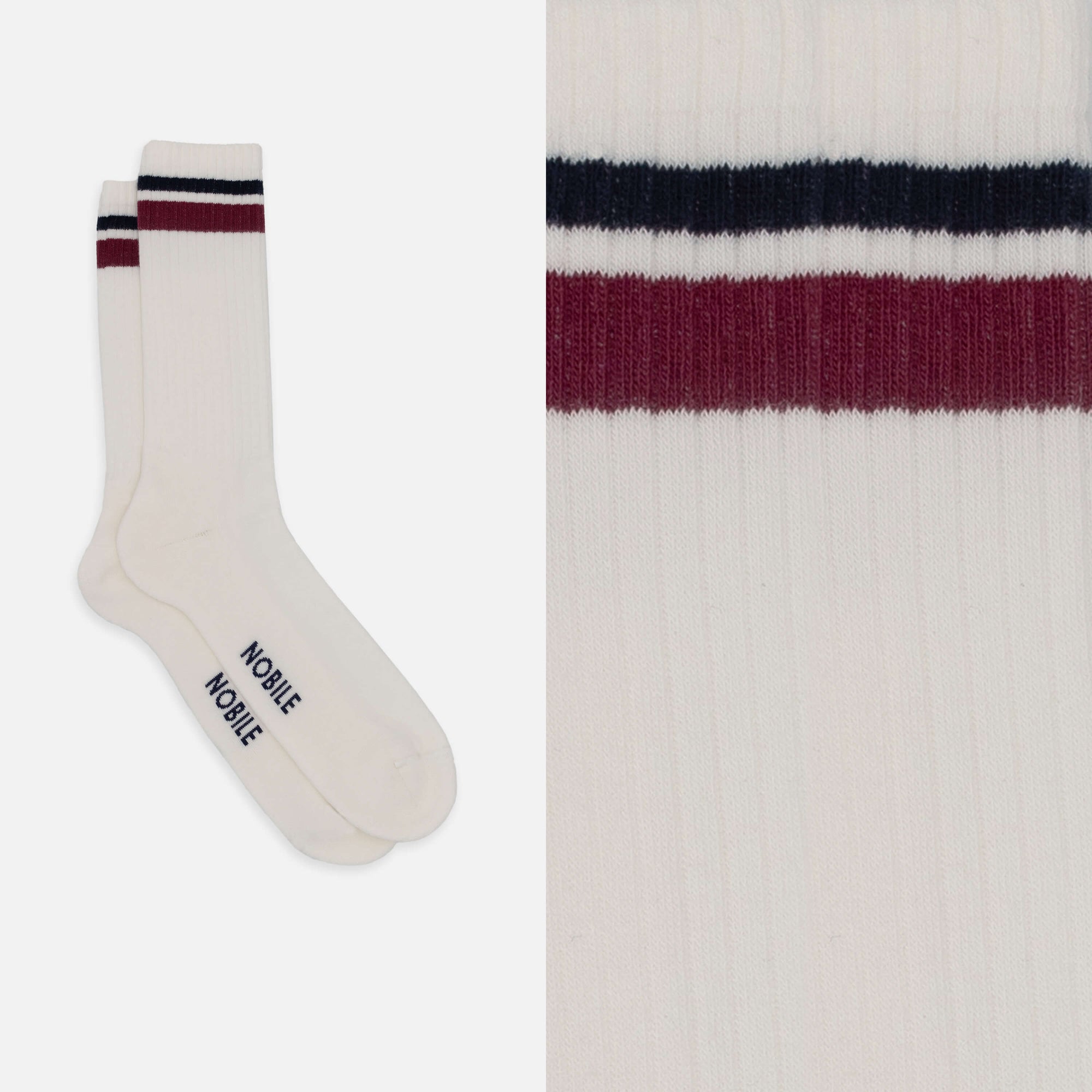 Harvard - Box da 6 calze sportive in cotone bio a righe
