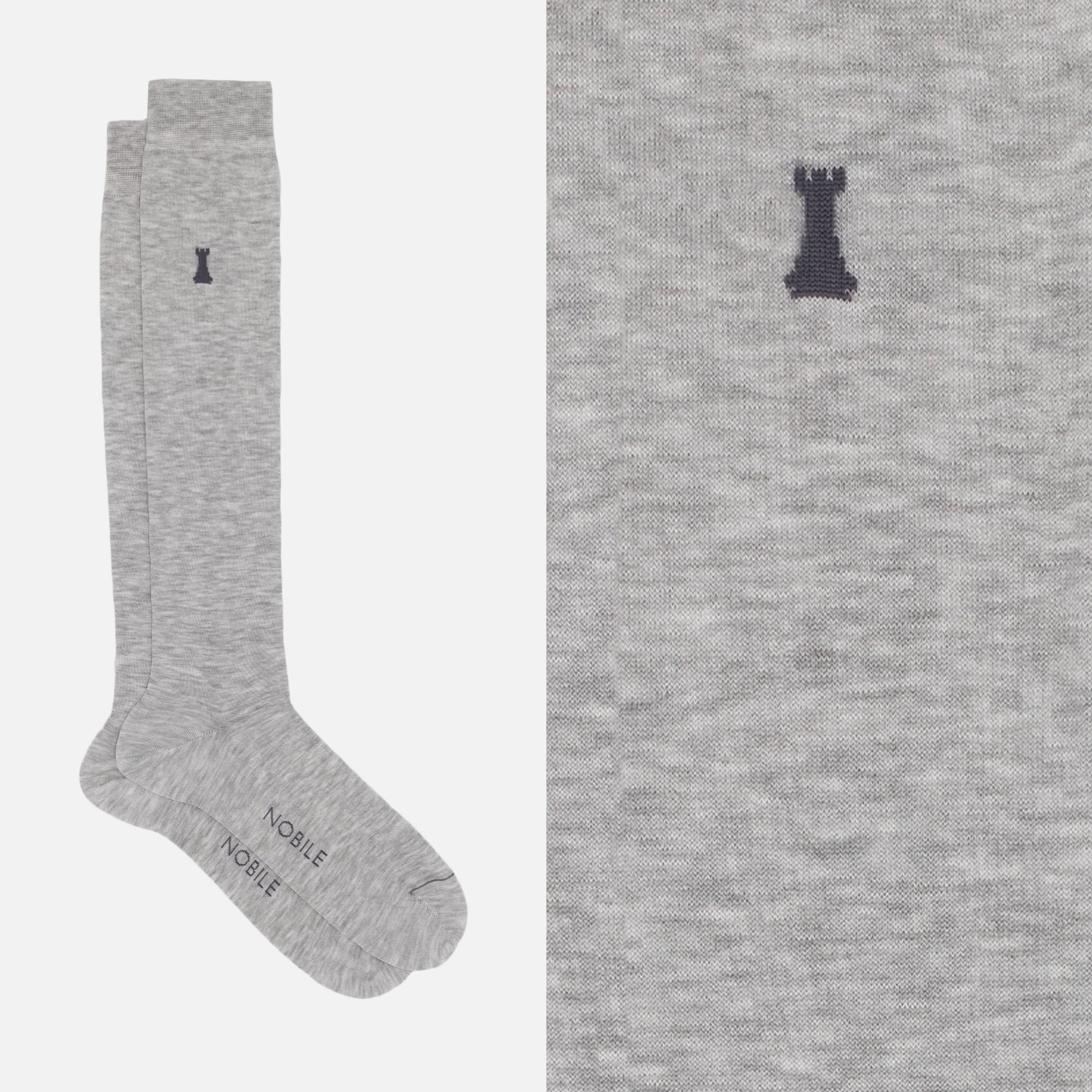 Federico II - Long Solid Color Socks