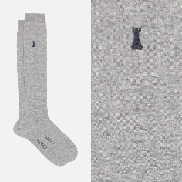Federico II - Long Solid Color Socks