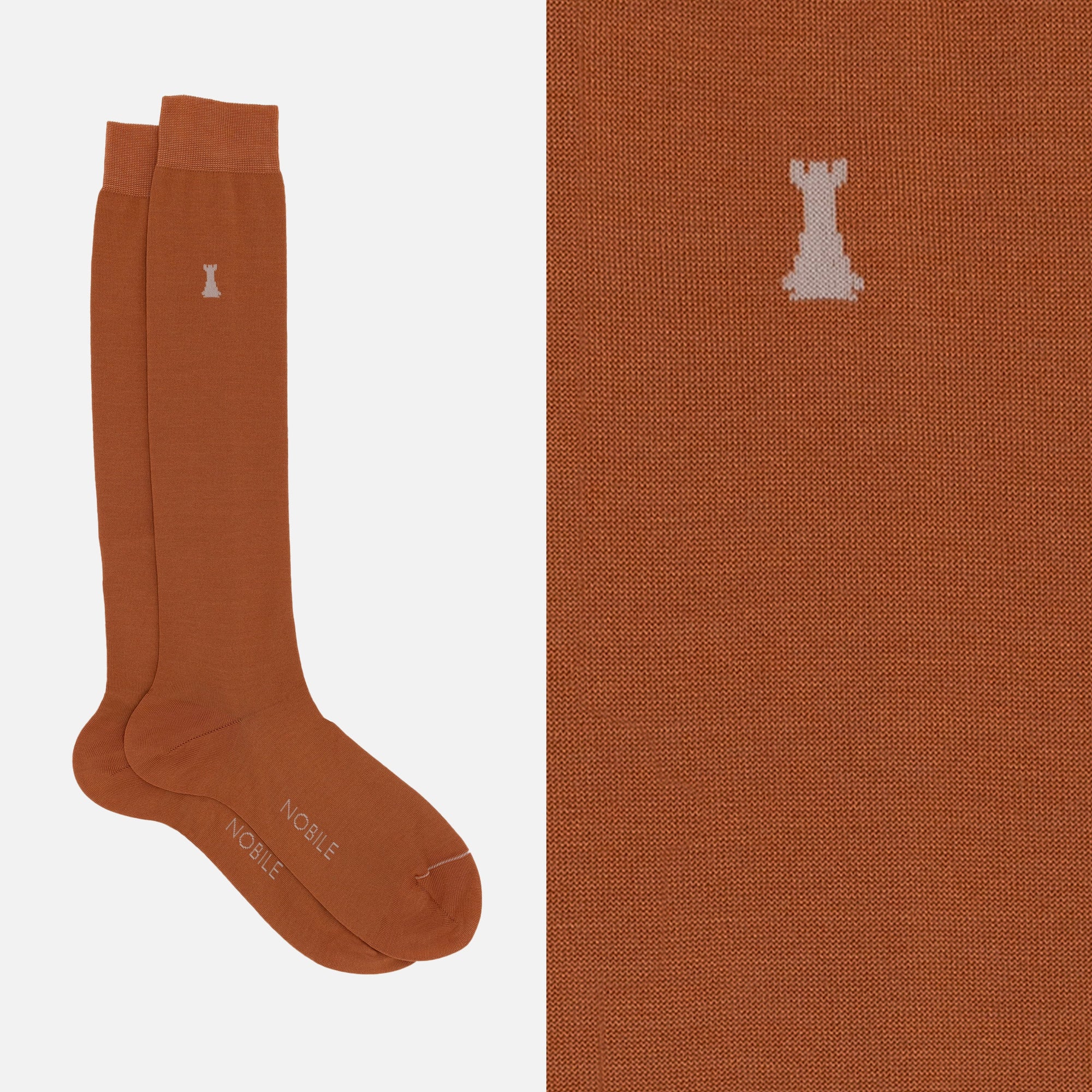 Federico II - Long Solid Color Socks