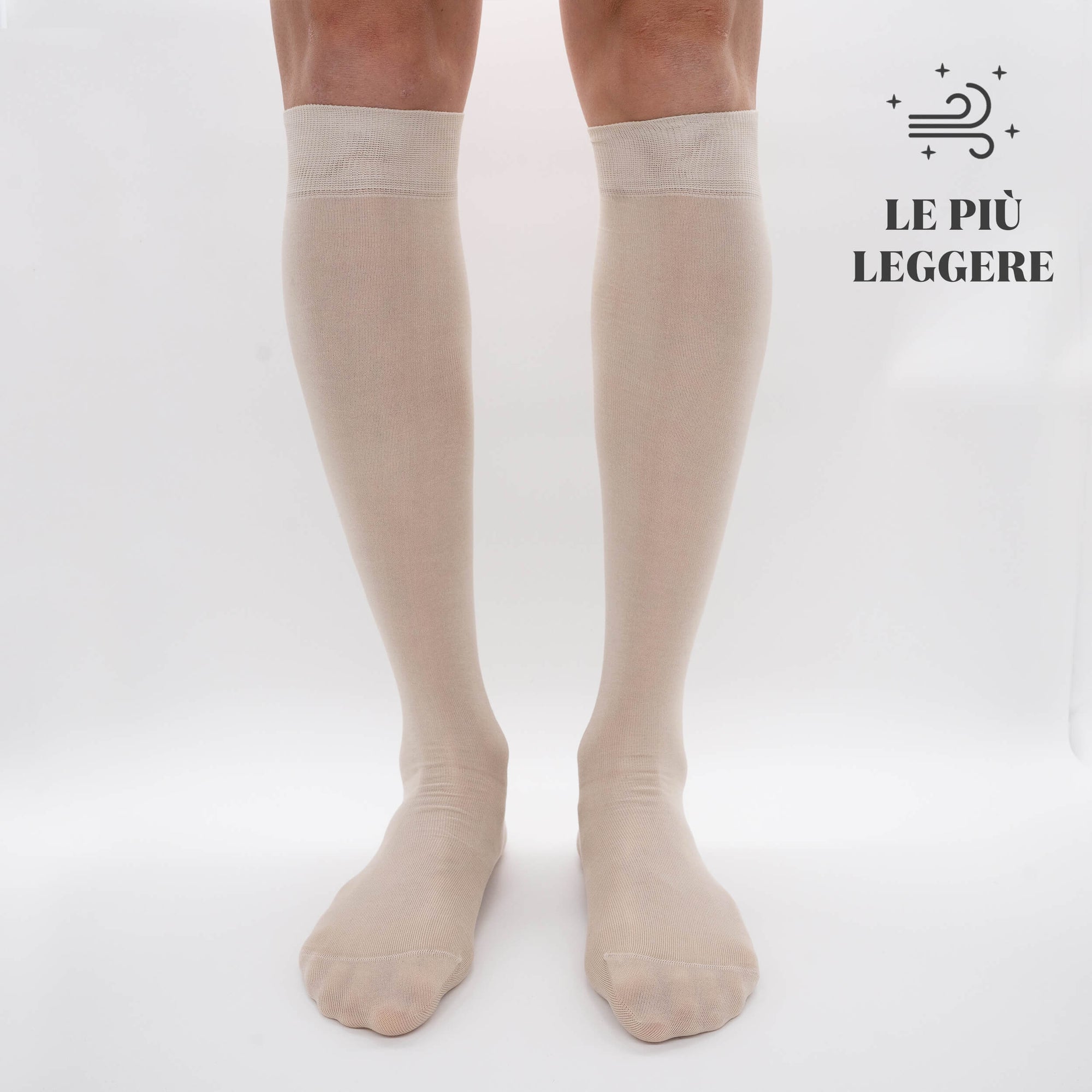 Boîte de Chaussettes Longues en Chiffon en Filoscozia® - 6 Paires de Couleurs Mélangées