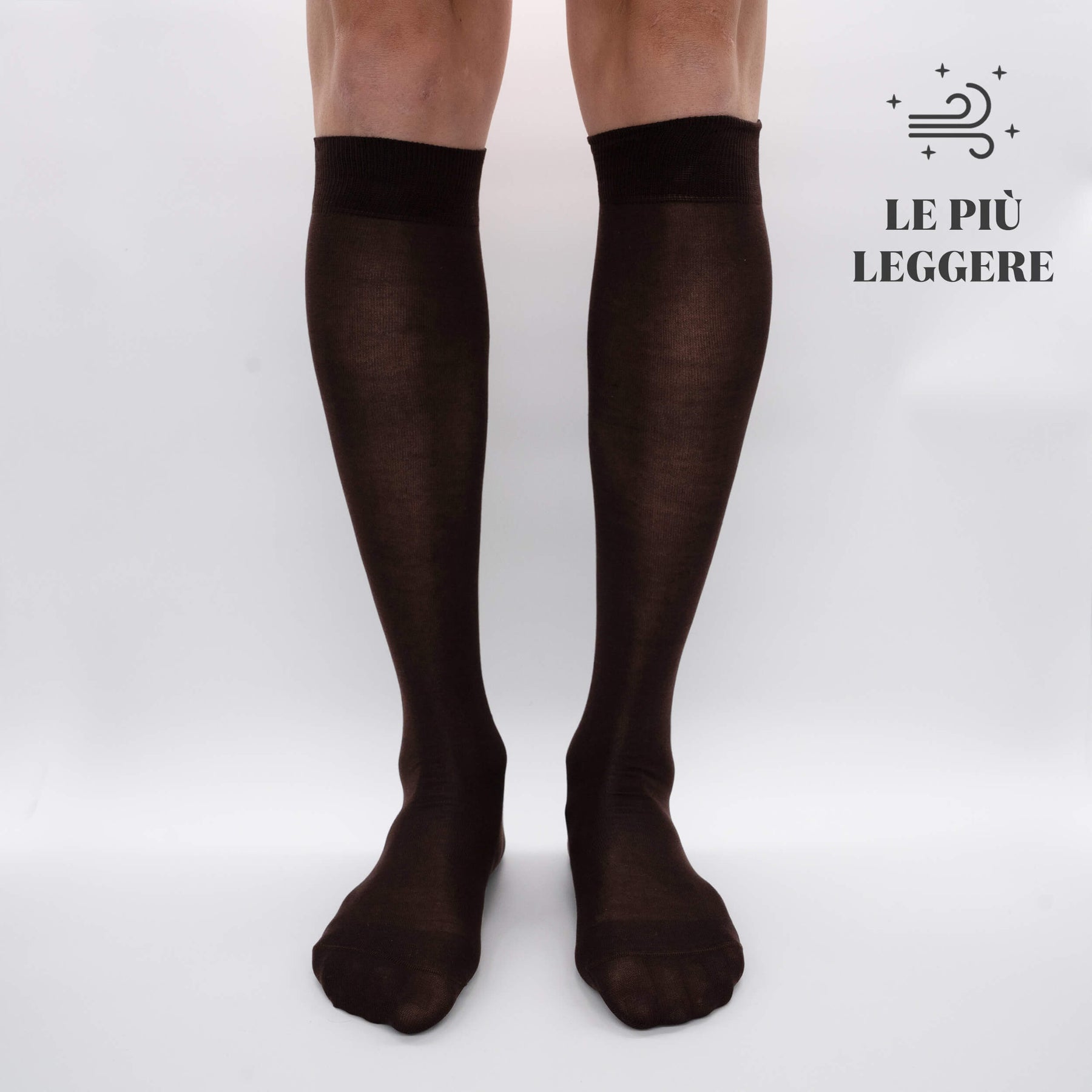 Boîte de Chaussettes Longues en Chiffon en Filoscozia® - 6 Paires de Couleurs Mélangées