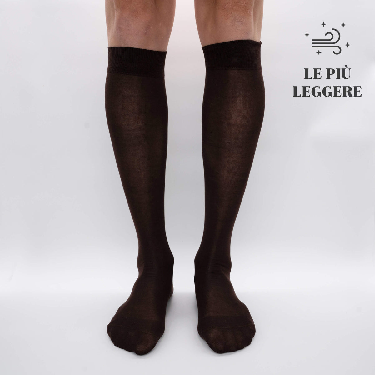 Boîte de Chaussettes Longues en Chiffon en Filoscozia® - 6 Paires de Couleurs Mélangées
