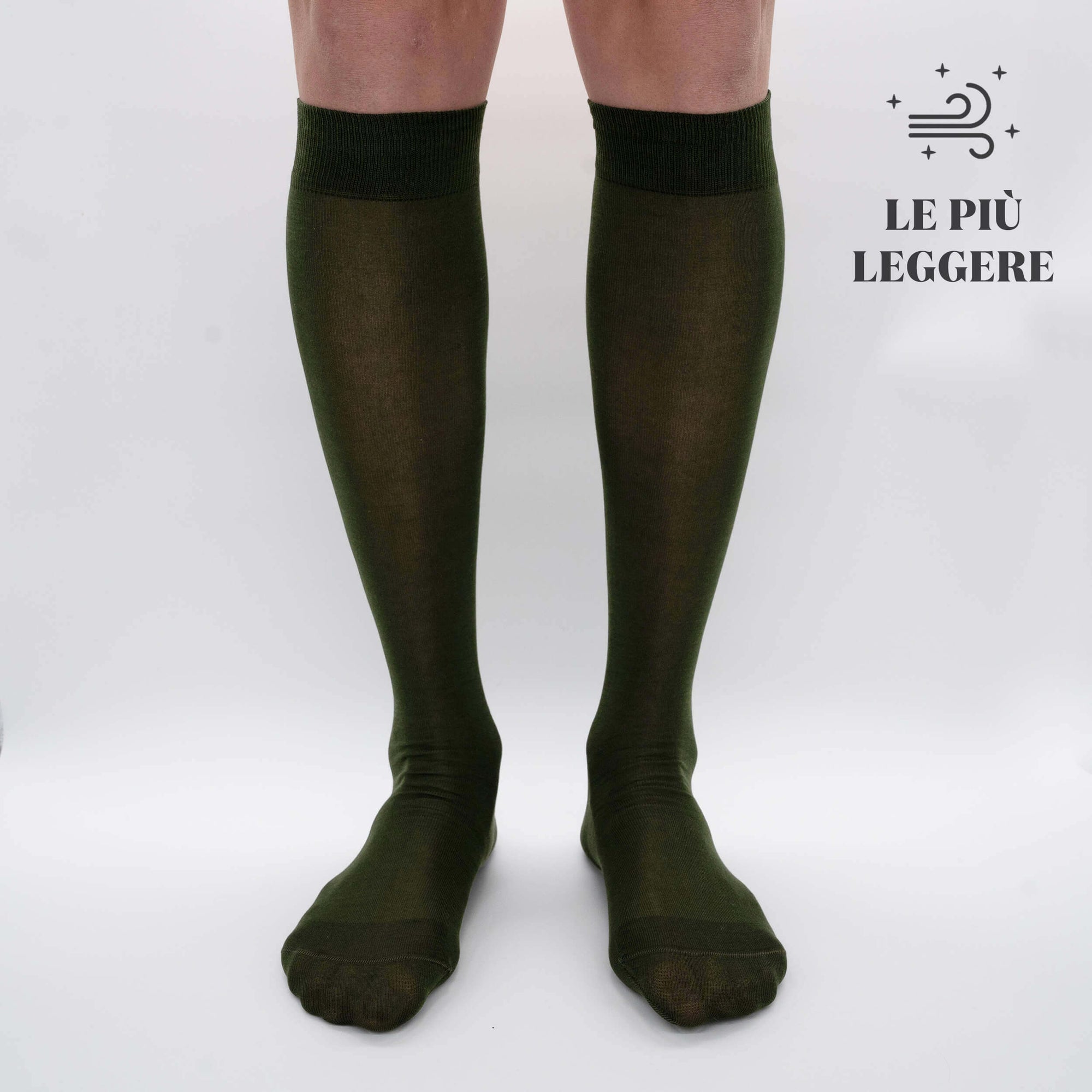 Boîte de Chaussettes Longues en Chiffon en Filoscozia® - 6 Paires de Couleurs Mélangées