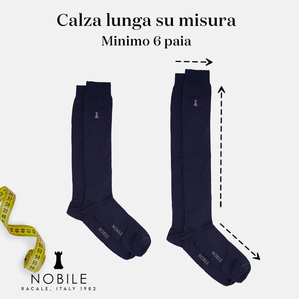 Custom size - Long sock in Filoscozia® (from 6 pairs onwards)