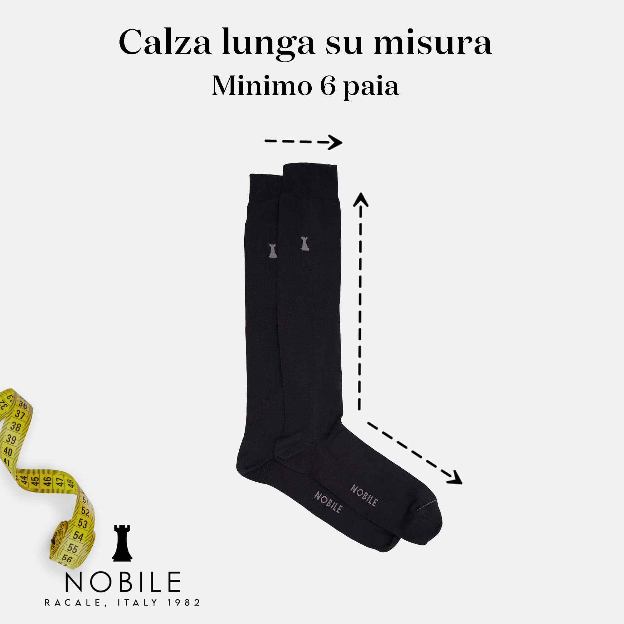 Custom size - Long sock in Filoscozia® (from 6 pairs onwards)