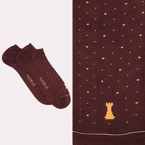 Ankle socks in pure Makò cotton - Dots