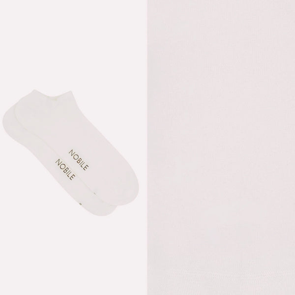 Ankle socks in pure Makò cotton - Essential solid color