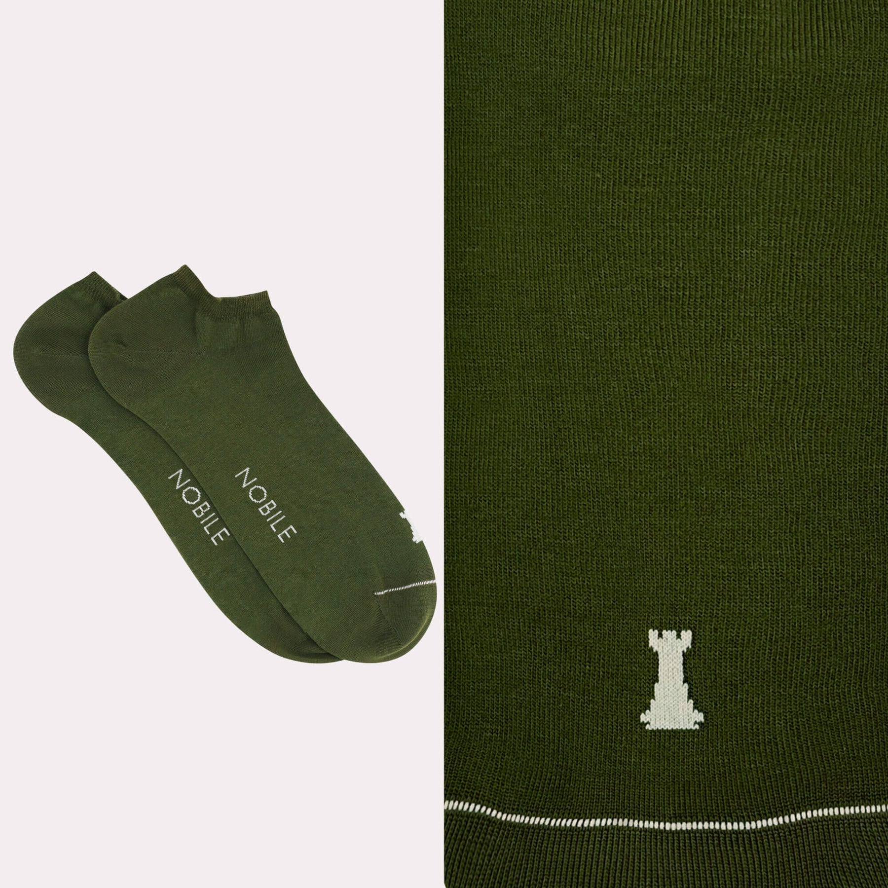 Ankle socks in pure Makò cotton - Solid color